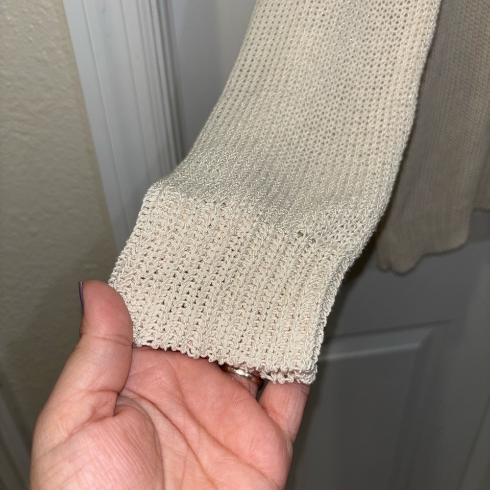 ZARA Cream Sweater SZ S​​​​​​ - Picture 6 of 6